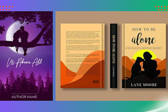design ebook cover design, KDP book cover, book cover design, redesign, resize