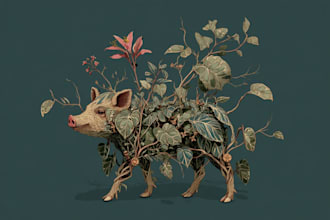 do watercolor painting of animals, botanicals, people