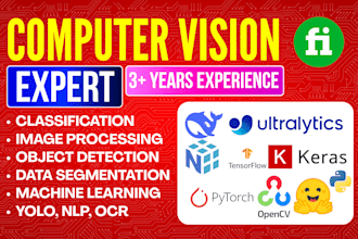 do computer vision python projects, object detection, nlp, machine learning task