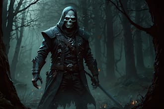 draw realistic fantasy horror character and concept art