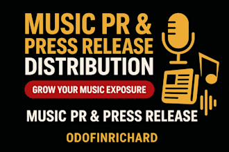 manage professional music PR and press release distribution for artists