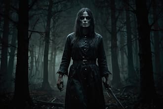 create dark horror art creepy illustrations, macabre designs