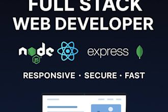 as full stack web developer ,node js ,express , react