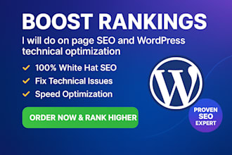 on page seo and technical optimization your wordpress sites