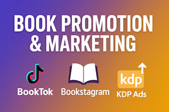 promote book and market your book with booktok bookstagram and KDP amazon ads