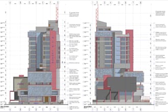 layout 2d floor, 3d mix use building,urban landmark,rooftop terrace,3d tower