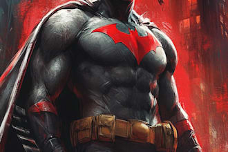 do superhero comic artwork and book