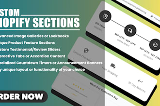 build custom shopify section for your store