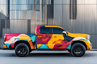 make branding vehicle wrap, car wrap, van wrap, truck wrap