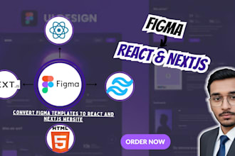 convert figma to responsive nextjs web  pages and components