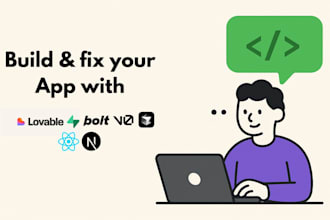 develop and fix lovable supabase web app and mvp saas