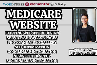 medicare website doctor website  clinic website nursing website