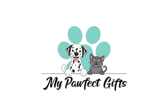 design pet shop, veterinary clinic or animal shelter logo