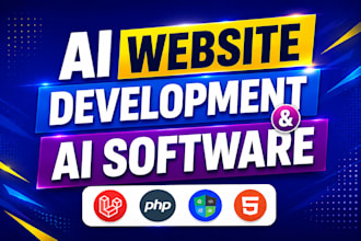 build custom ai web apps, ai websites, and ai software