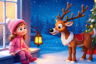 christmas children book illustration, bible illustration