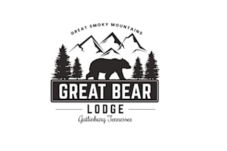 design luxury cabin great smoky mountains logo