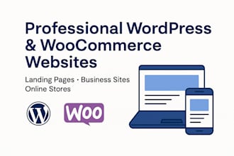 be your expert wordpress and woocommerce developer