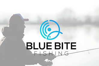 custom fishing man club logo design