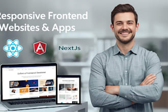 build responsive websites and apps with react nextjs angular