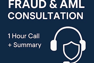 provide expert consultation on fraud prevention and aml compliance