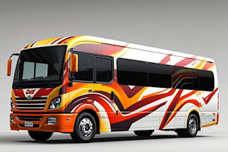 design a professional wrap for your car, bus, truck, etc