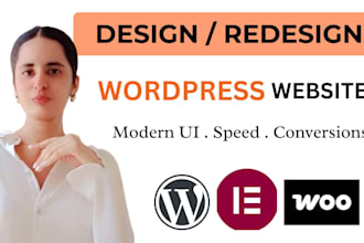 redesign your wordpress website with a modern elementor UI