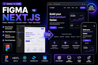 convert figma to nextjs react tailwind CSS website with pixel perfect UI