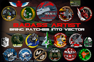 make your embroidery pvc patches convert into vector file