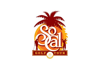 make quality golf tour logo with southern california style