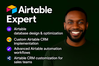 be airtable expert in airtable automation database to fit your business need