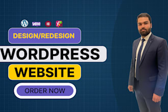 create and develop a stunning wordpress website