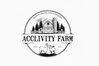 design unique family farm logo