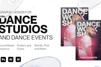 design professional social media graphics for dance studios