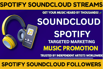increase soundcloud spotify followers and spotify soundcloud monthly listeners