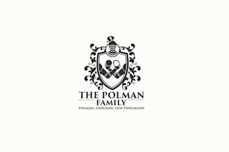 design heraldry inspired collection family research logo