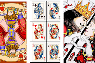 design professional custom card games, playing cards, and board game cards