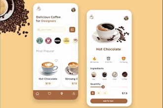 develop milk delivery app, coffee shop app, cafe tea app, coffee website