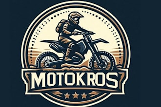 design ride a bike mascot logo with unlimited revision