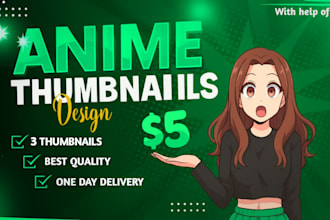 create a custom anime thumbnail for your youtube channel