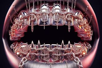 design costumes grillz and teeth jewelry cad design, grillz and teeth 3d model