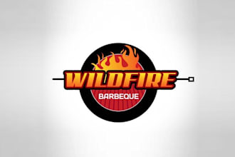 design creative outstanding wild fire logo