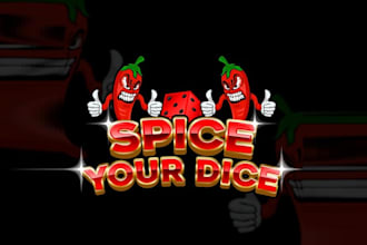 design modern spice your dice logo