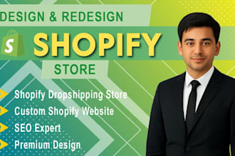 create a shopify store and shopify dropshipping website