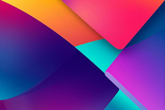 create abstract geometric digital art