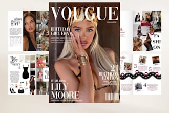 design magazine layout, product catalog magazine design, brochure, magzine cover