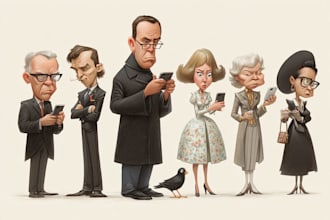 make political caricature and cartoon