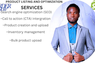 be your expert shopify VA for product listings  and inventory