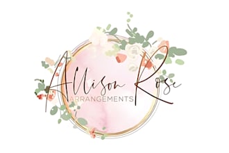 do original floral, garden, botanical, flower shop logo and any graphics design