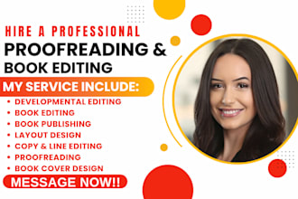 copy edit, proofread fiction and nonfiction book, developmental book edit novel