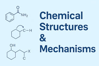 illustrate chemical structures, equations, and reaction mechanisms via chemdraw
